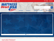 Tablet Screenshot of mattressdirectusa.com